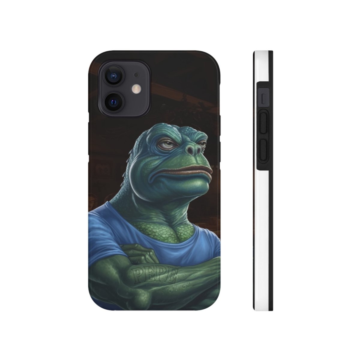 Goated Goods - iPhone Tough Phone Case - PEPE Design - iPhone 12 Mini -