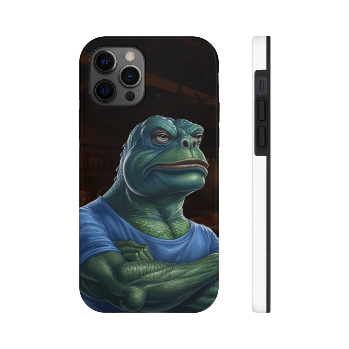 Goated Goods - iPhone Tough Phone Case - PEPE Design - iPhone 12 Pro -