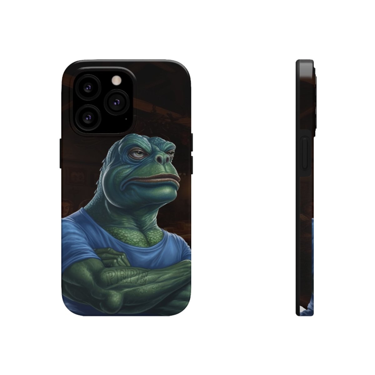 Goated Goods - iPhone Tough Phone Case - PEPE Design - iPhone 13 Pro -