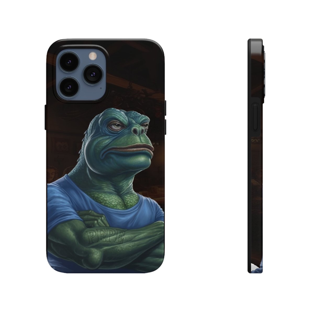 Goated Goods - iPhone Tough Phone Case - PEPE Design - iPhone 13 Pro Max -