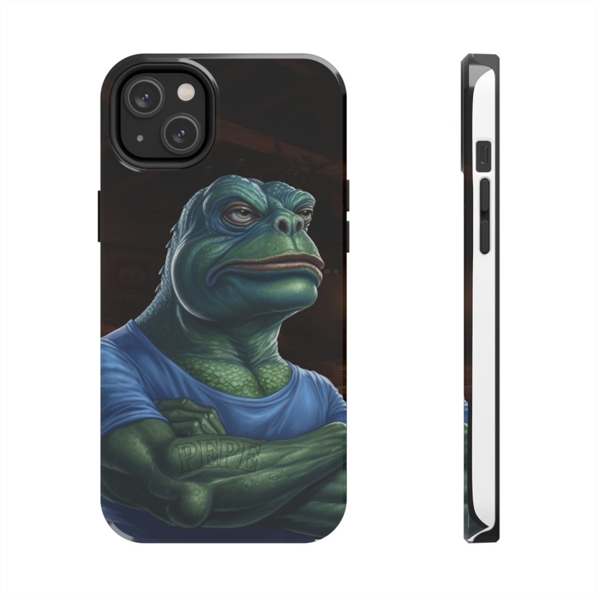 Goated Goods - iPhone Tough Phone Case - PEPE Design - iPhone 14 Plus -