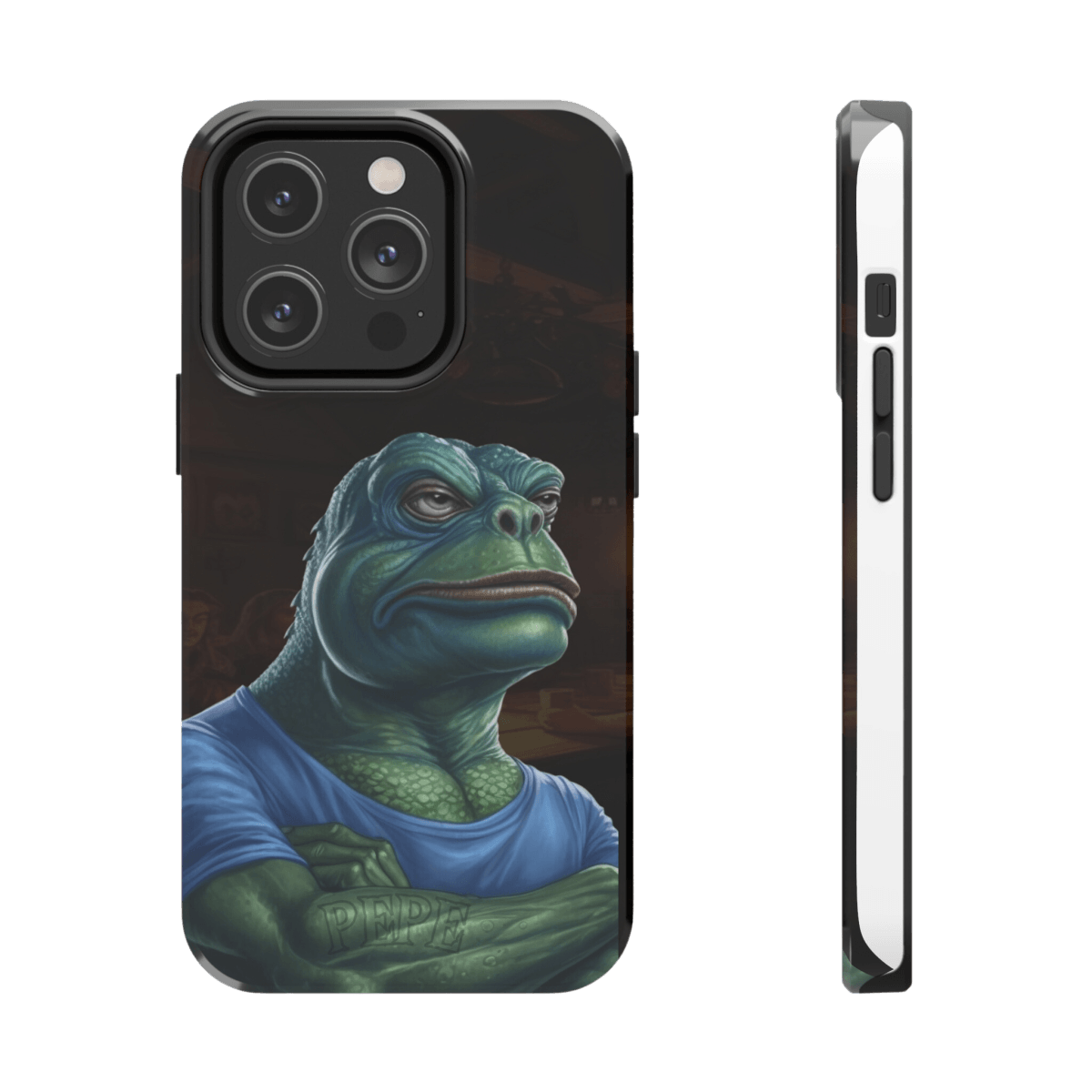 Goated Goods - iPhone Tough Phone Case - PEPE Design - iPhone 14 Pro -