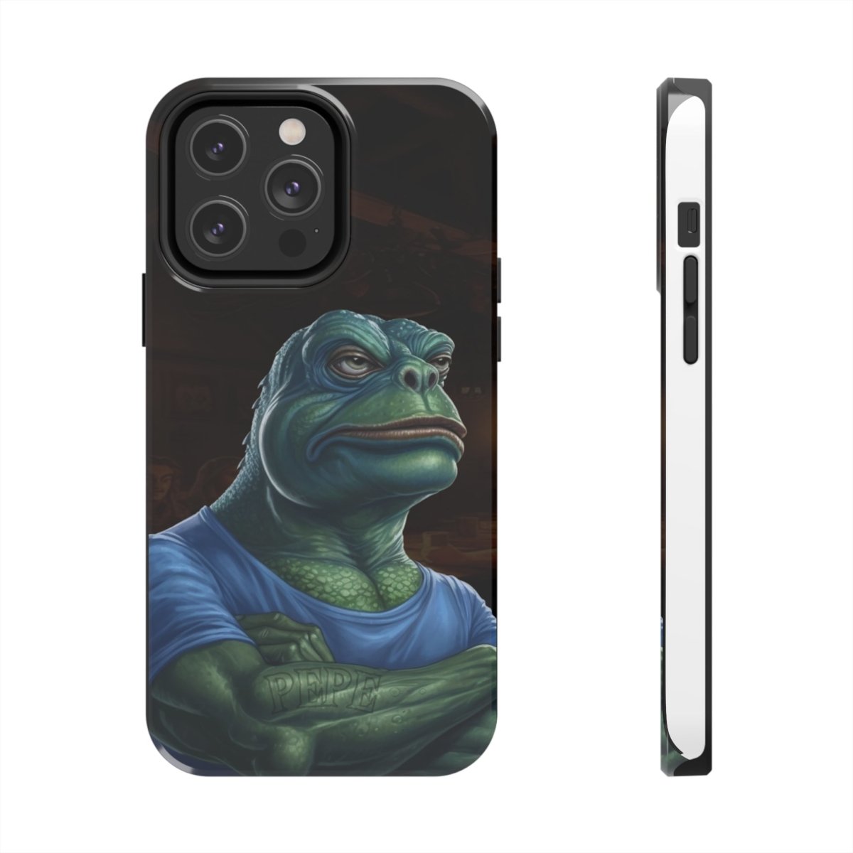 Goated Goods - iPhone Tough Phone Case - PEPE Design - iPhone 14 Pro Max -