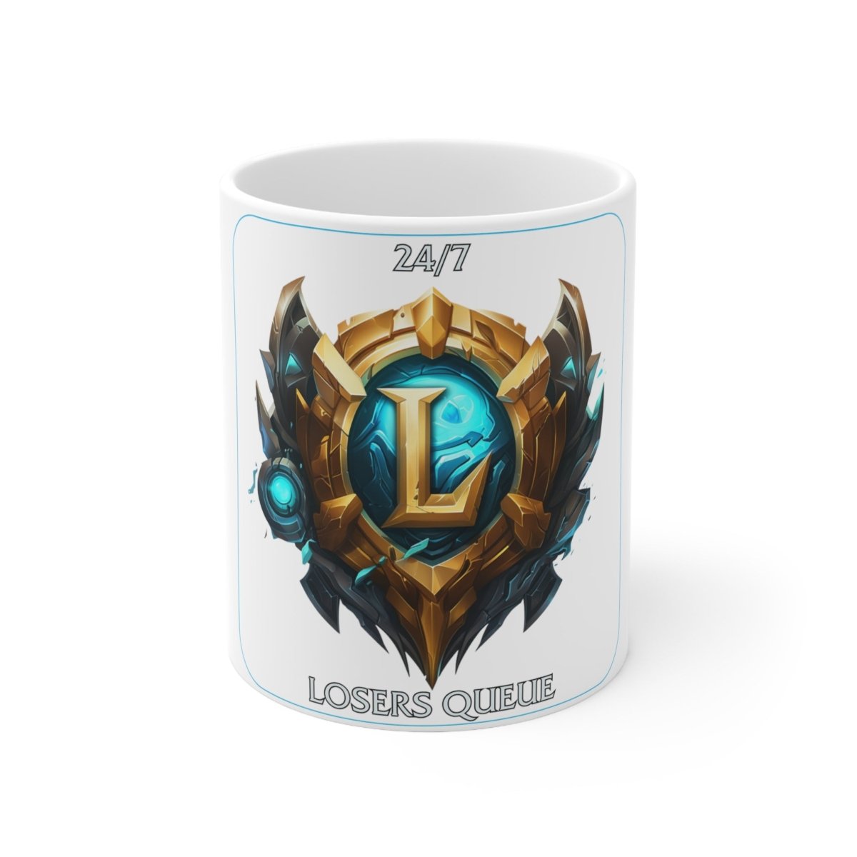 Goated Goods - League of Legends - 247 Losers Queue - Coffee Mug - 11oz -