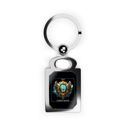 Goated Goods - League of Legends - 247 Losers Queue - Silver Keychain - One size - Glossy