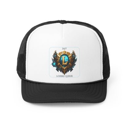 Goated Goods - League of Legends - 247 Losers Queue - Trucker Hat - Black - One size