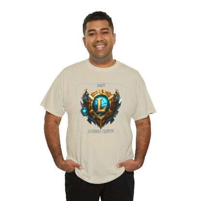 Goated Goods - League of Legends - 247 Losers Queue - Unisex T-shirt - Sand - S