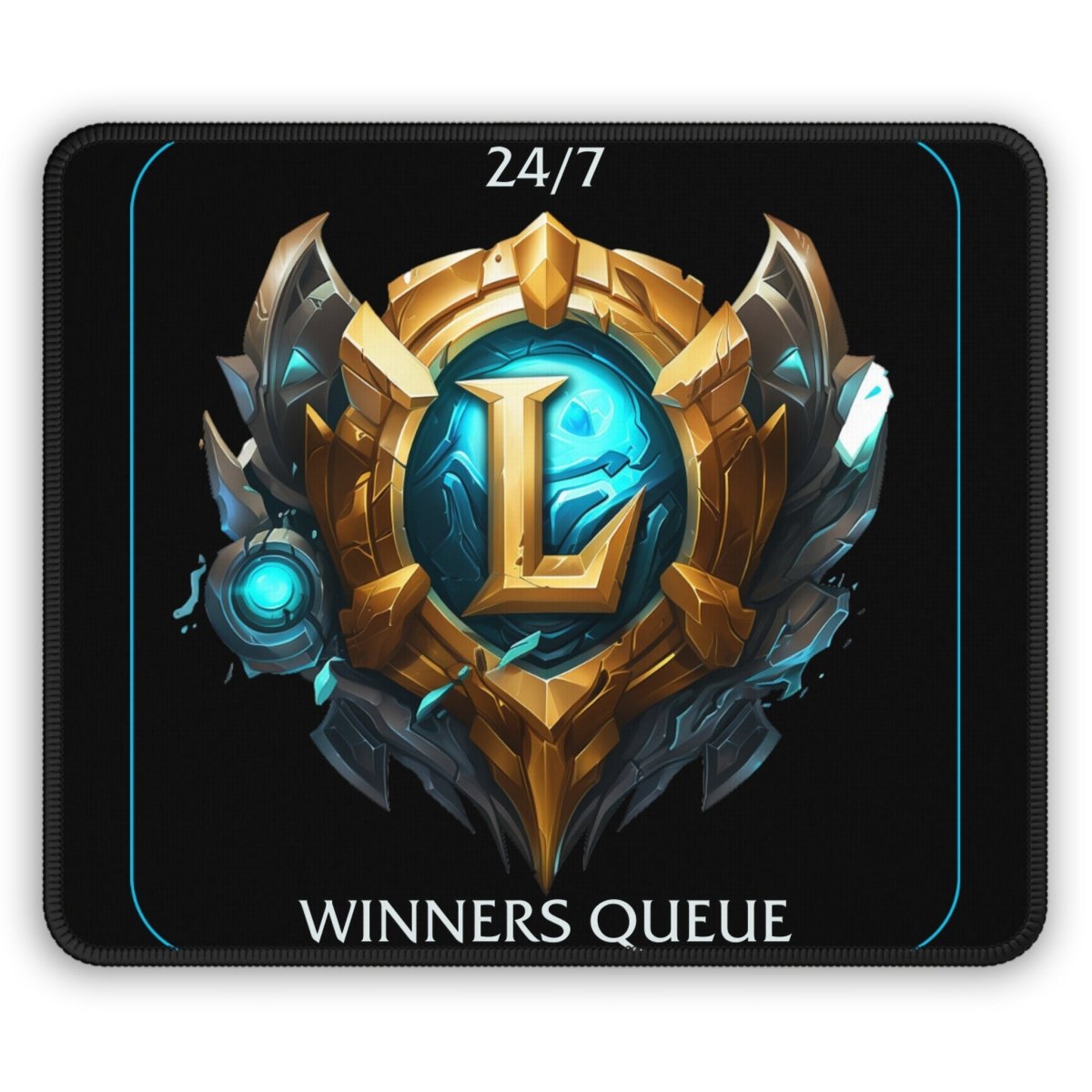 Goated Goods - League of Legends - 247 Winners Queue - Mouse Pad - Rectangle - 9" × 7"