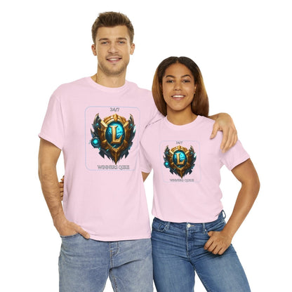 Goated Goods - League of Legends - 247 Winners Queue - Unisex T-shirt - Light Pink - S