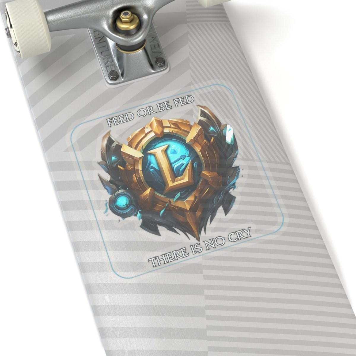 Goated Goods - League of Legends - Feed or be Fed - Kiss-Cut Transparent Sticker - 6" × 6" - Transparent