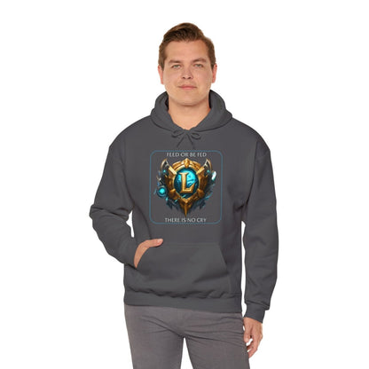 Goated Goods - League of Legends - Feed or be Fed - Unisex Hoodie - Charcoal - M