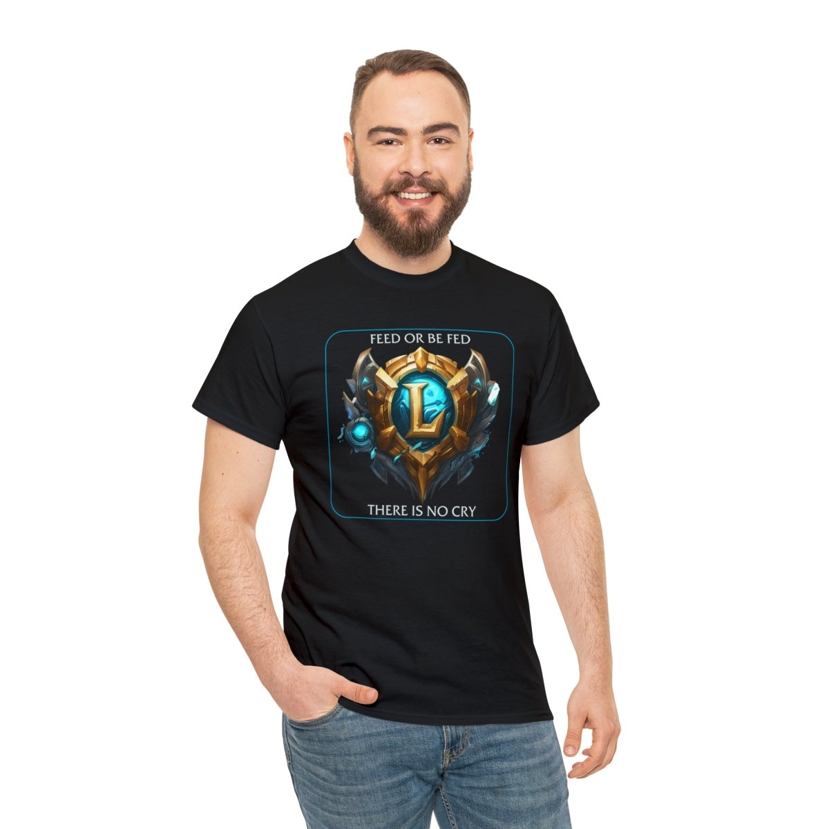 Goated Goods - League of Legends - Feed or be Fed - Unisex T-shirt - Black - S