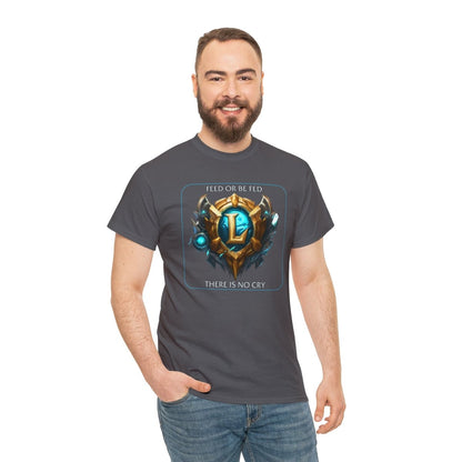 Goated Goods - League of Legends - Feed or be Fed - Unisex T-shirt - Charcoal - M