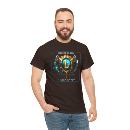 Goated Goods - League of Legends - Feed or be Fed - Unisex T-shirt - Dark Chocolate - S