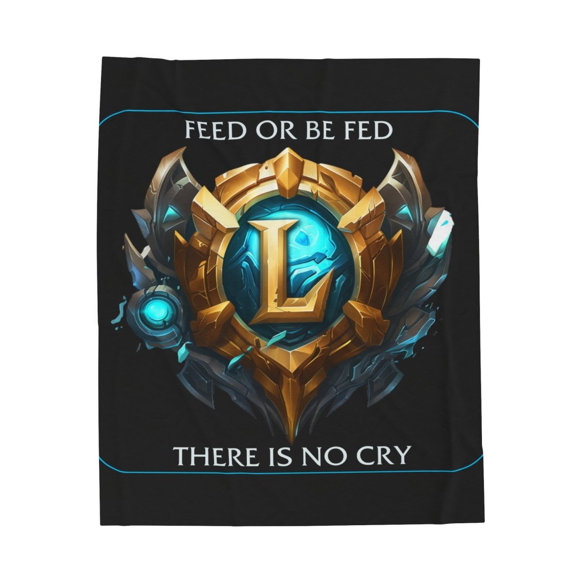 Goated Goods - League of Legends - Feed or be Fed - Velveteen Plush Blanket - 30" × 40" -