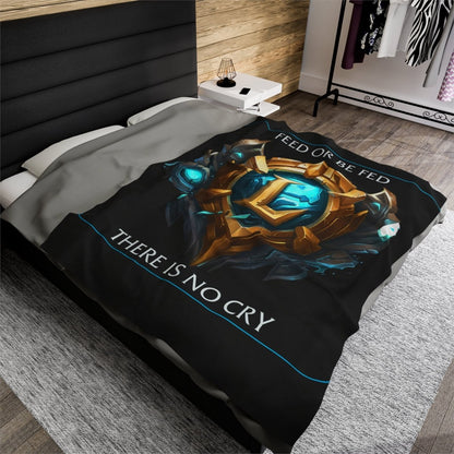 Goated Goods - League of Legends - Feed or be Fed - Velveteen Plush Blanket - 60" × 80" -