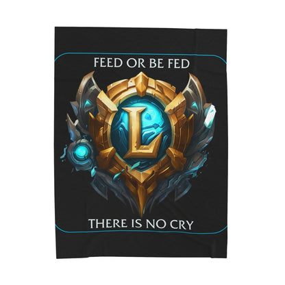 Goated Goods - League of Legends - Feed or be Fed - Velveteen Plush Blanket - 60" × 80" -