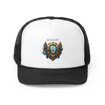 Goated Goods - League of Legends - Jungle Diffy - Trucker Hat - Black - One size