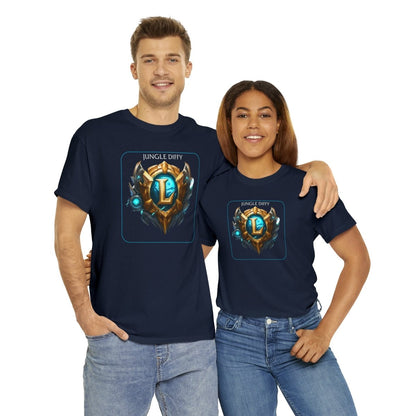 Goated Goods - League of Legends - Jungle Diffy - Unisex T-shirt - Navy - 4XL