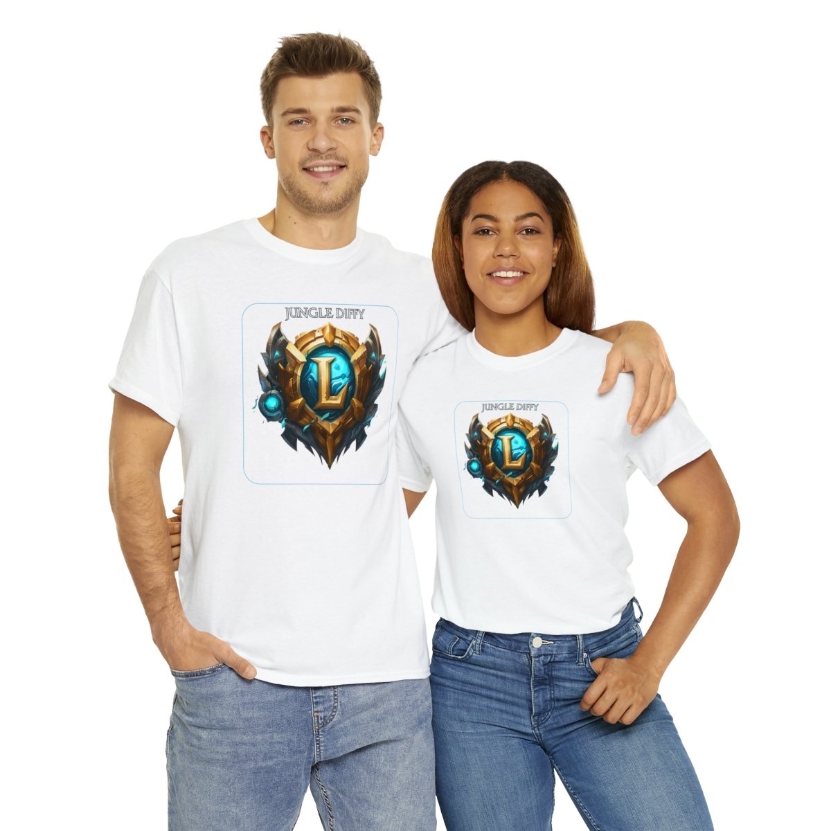 Goated Goods - League of Legends - Jungle Diffy - Unisex T-shirt - White - S