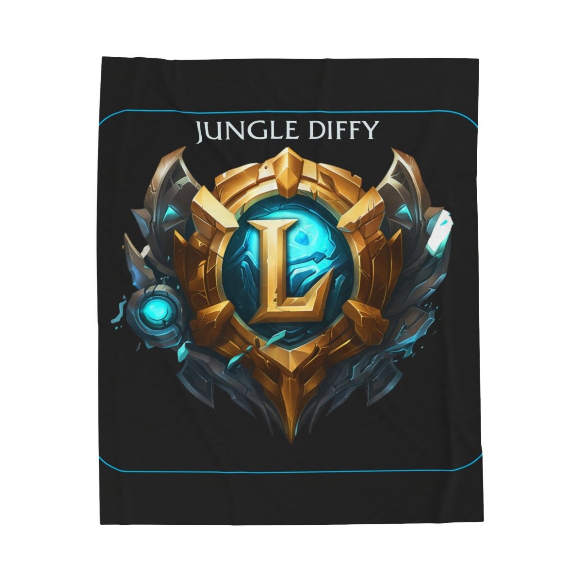 Goated Goods - League of Legends - Jungle Diffy - Velveteen Plush Blanket - 30" × 40" -