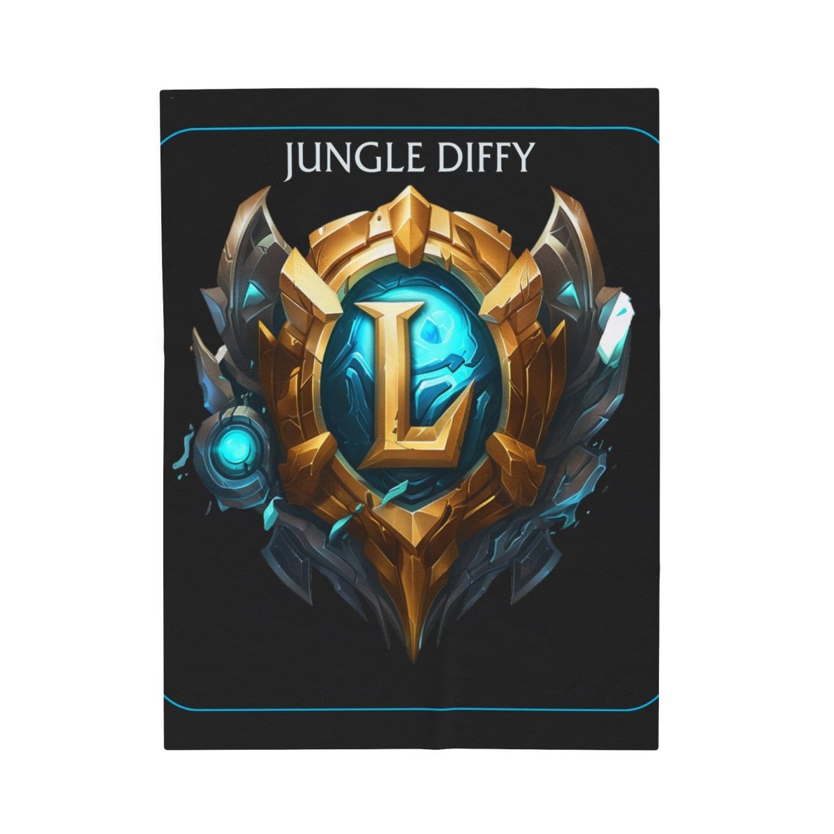 Goated Goods - League of Legends - Jungle Diffy - Velveteen Plush Blanket - 50" × 60" -