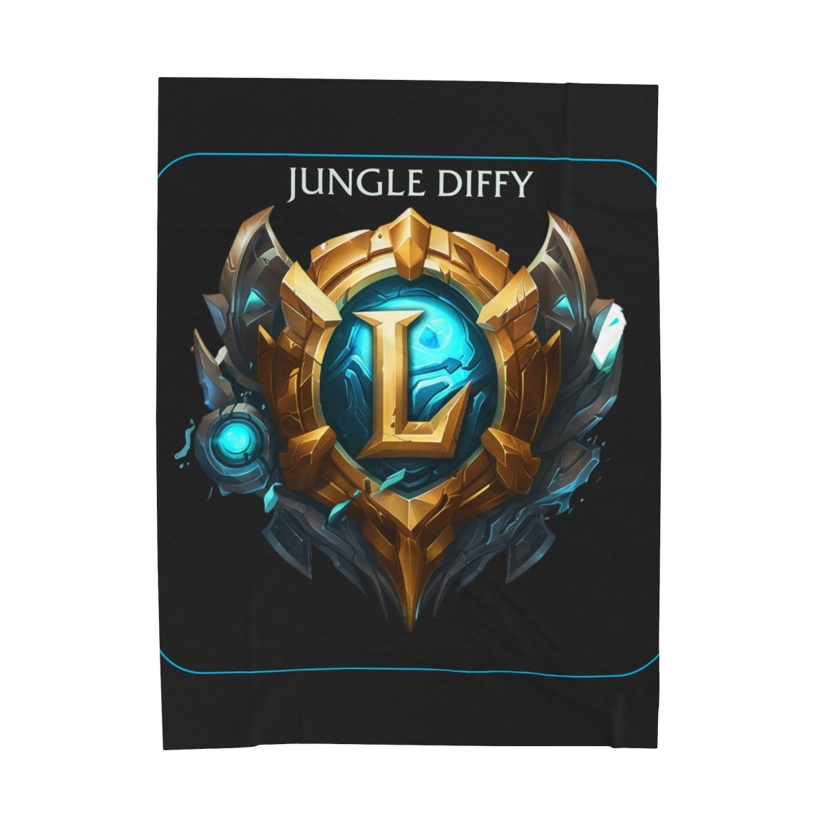 Goated Goods - League of Legends - Jungle Diffy - Velveteen Plush Blanket - 60" × 80" -