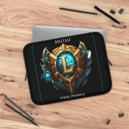 Goated Goods - League of Legends - Muted since 2009 - Laptop Sleeve - Black - 13"