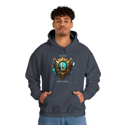 Goated Goods - League of Legends - Muted since 2009 - Unisex Hoodie - Heather Navy - S