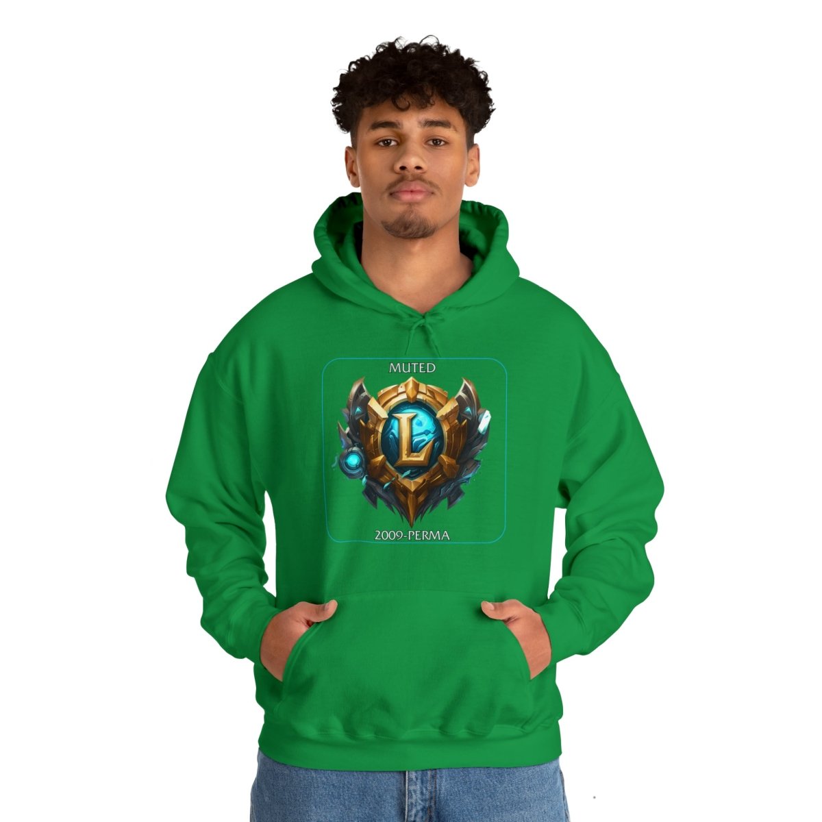 Goated Goods - League of Legends - Muted since 2009 - Unisex Hoodie - Irish Green - S