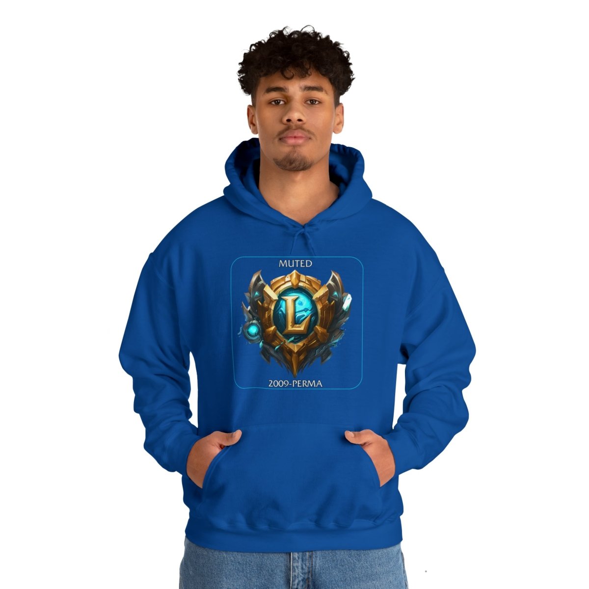 Goated Goods - League of Legends - Muted since 2009 - Unisex Hoodie - Royal - M