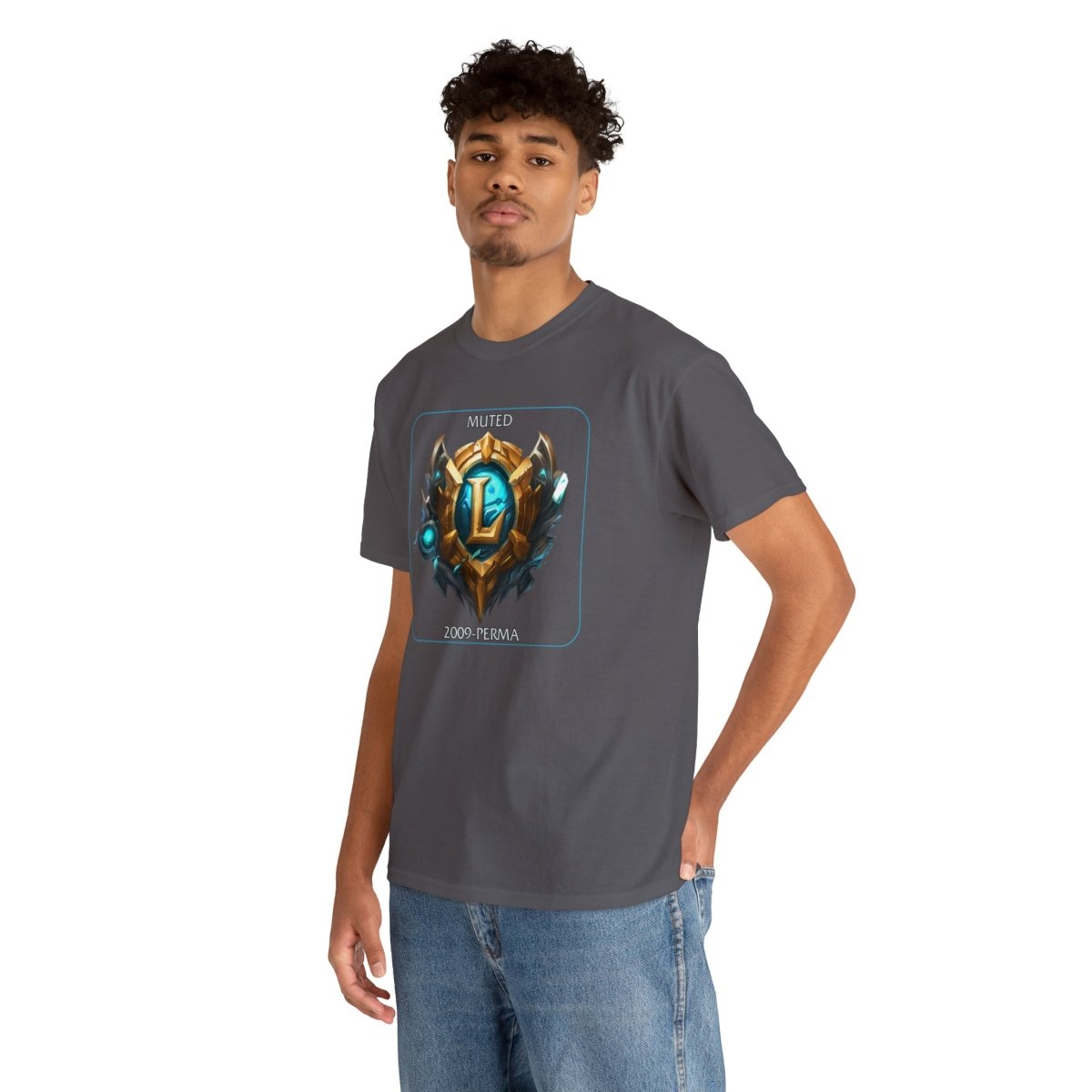 Goated Goods - League of Legends - Muted since 2009 - Unisex T-shirt - Charcoal - 2XL