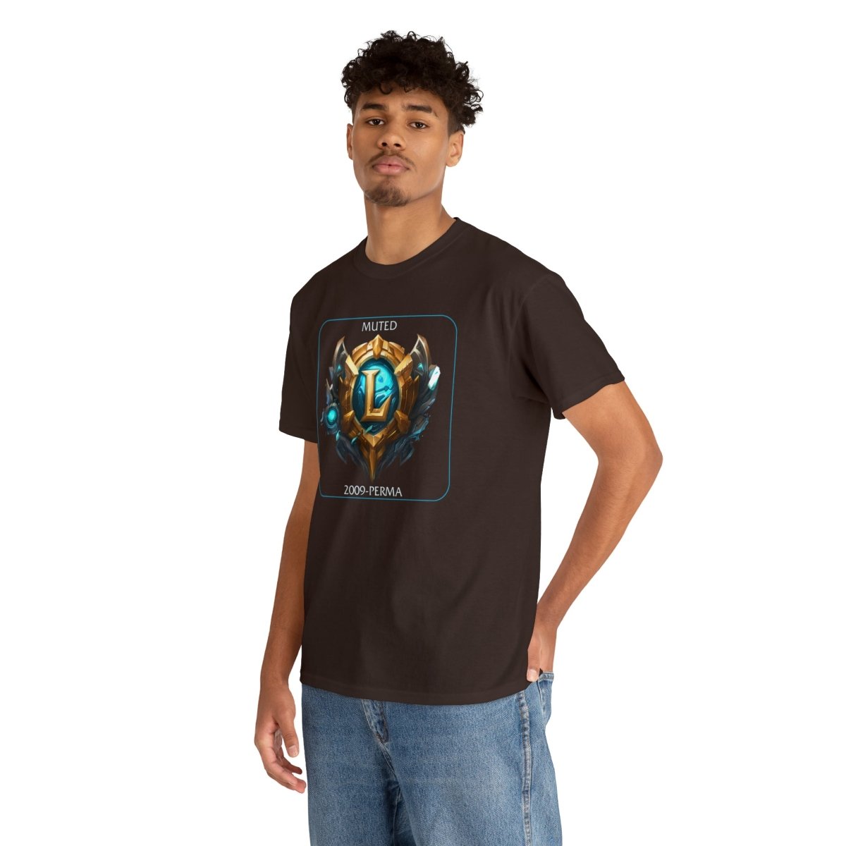 Goated Goods - League of Legends - Muted since 2009 - Unisex T-shirt - Dark Chocolate - L