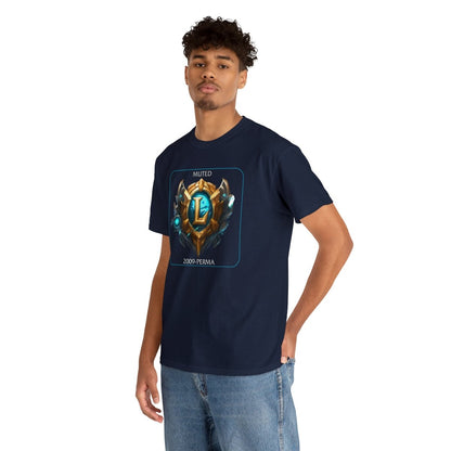 Goated Goods - League of Legends - Muted since 2009 - Unisex T-shirt - Navy - M