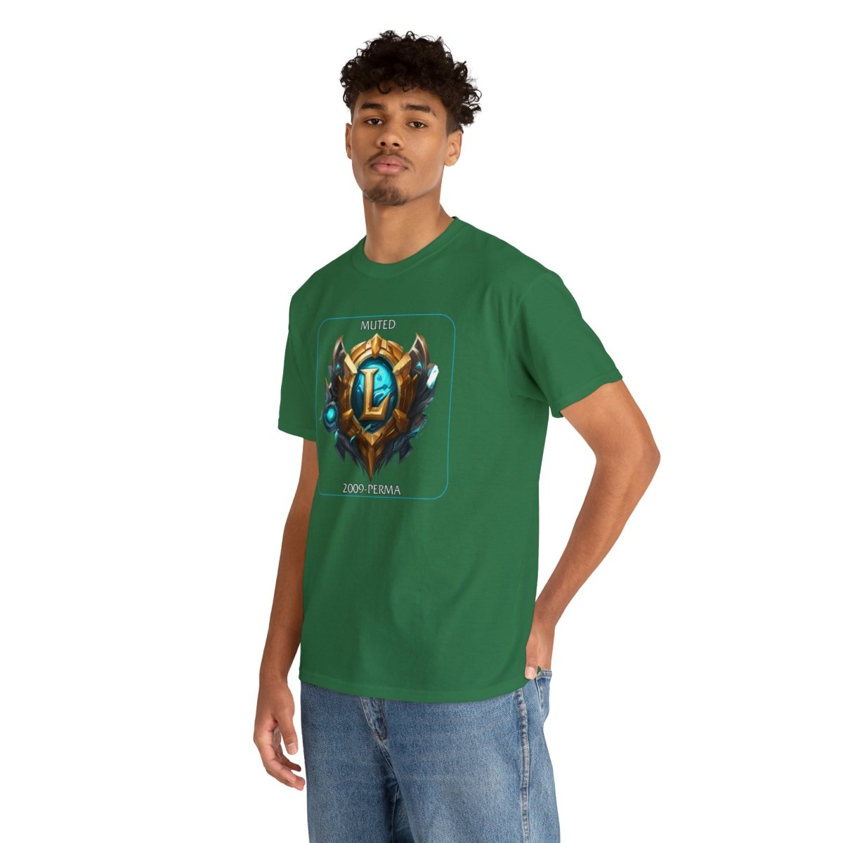 Goated Goods - League of Legends - Muted since 2009 - Unisex T-shirt - Turf Green - S