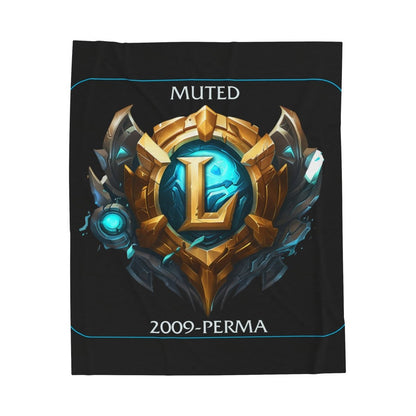 Goated Goods - League of Legends - Muted since 2009 - Velveteen Plush Blanket - 30" × 40" -