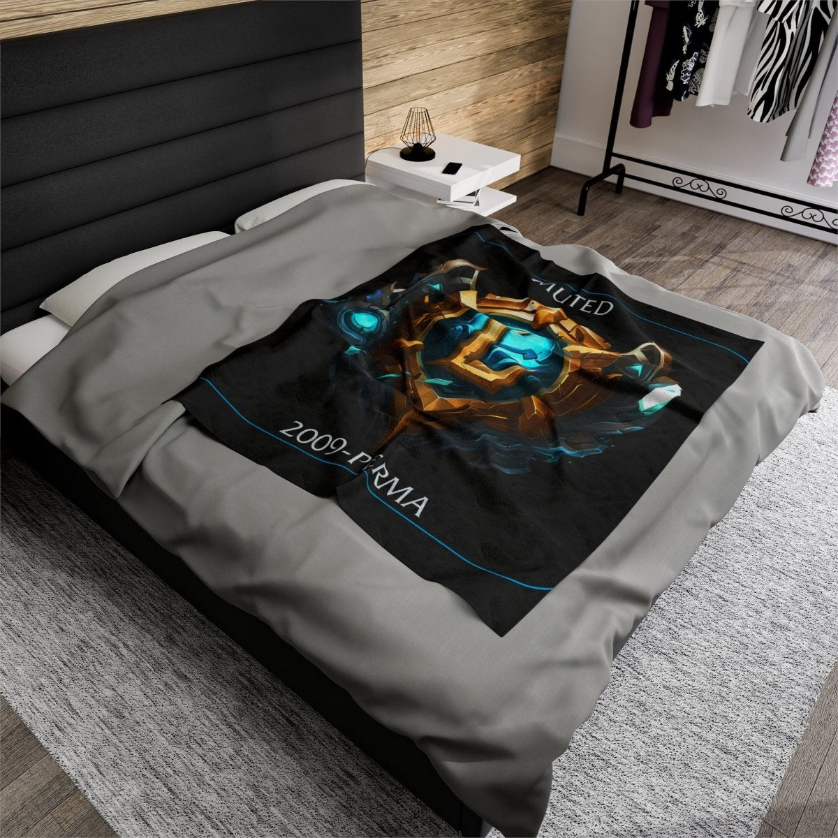 Goated Goods - League of Legends - Muted since 2009 - Velveteen Plush Blanket - 50" × 60" -