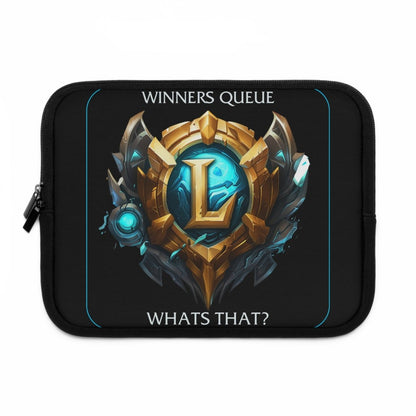 Goated Goods - League of Legends - Winners Queue What's That - Laptop Sleeve - Black - 17"