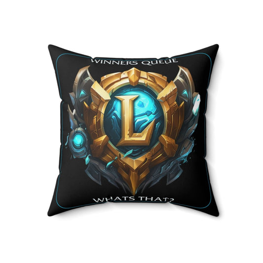 Goated Goods - League of Legends - Winners Queue What's That - Square Pillow - 18" × 18" -