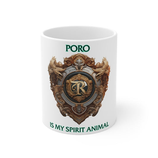 Goated Goods - Legends of Runeterra - Poro is my spirit animal - Coffee Mug - 11oz -