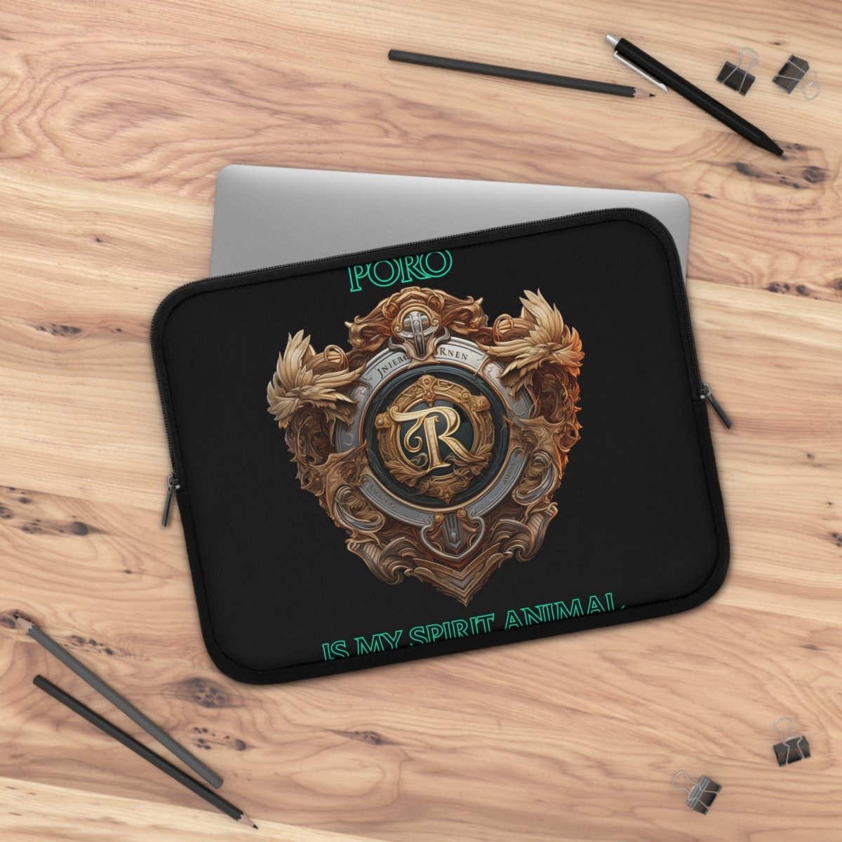 Goated Goods - Legends of Runeterra - Poro is my spirit animal - Laptop Sleeve - Black - 13"