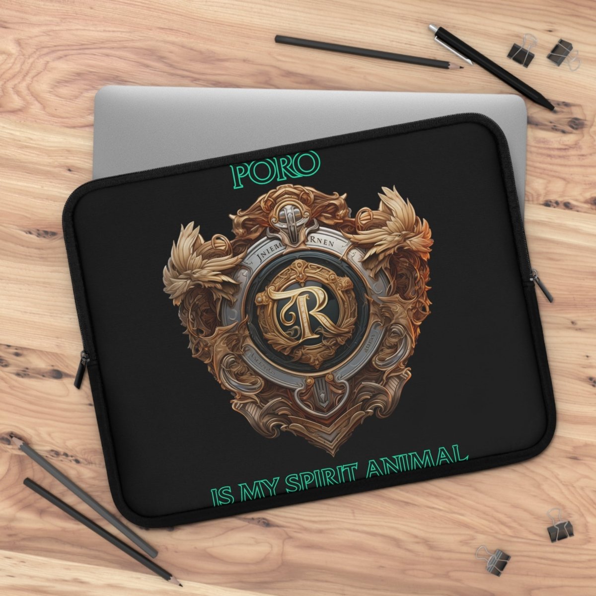 Goated Goods - Legends of Runeterra - Poro is my spirit animal - Laptop Sleeve - Black - 17"