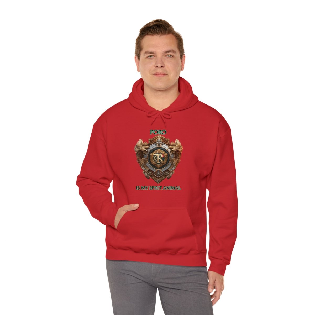 Goated Goods - Legends of Runeterra - Poro is my spirit animal - Unisex Hoodie - Red - S