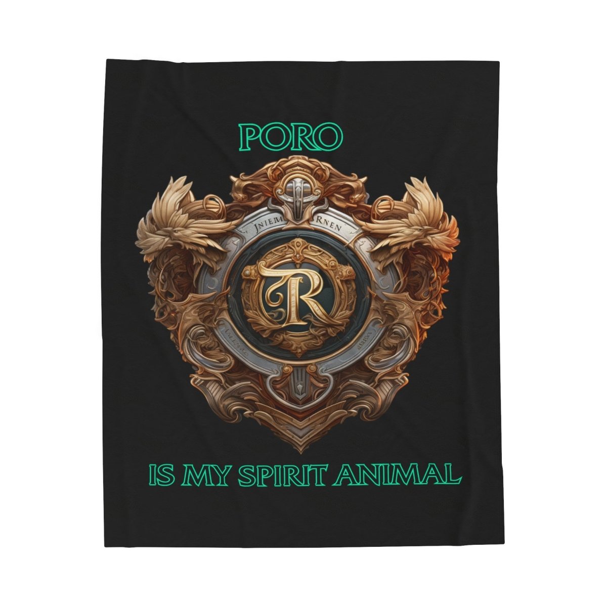 Goated Goods - Legends of Runeterra - Poro is my spirit animal - Velveteen Plush Blanket - 30" × 40" -