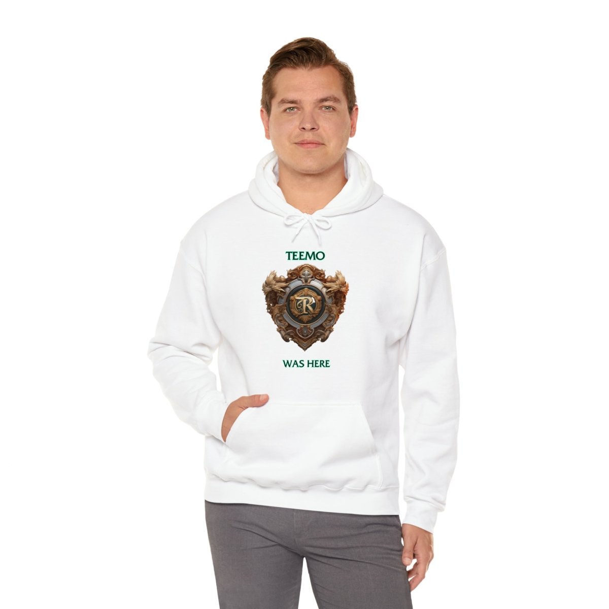 Goated Goods - Legends of Runeterra - Teemo was here - Unisex Hoodie - White - S