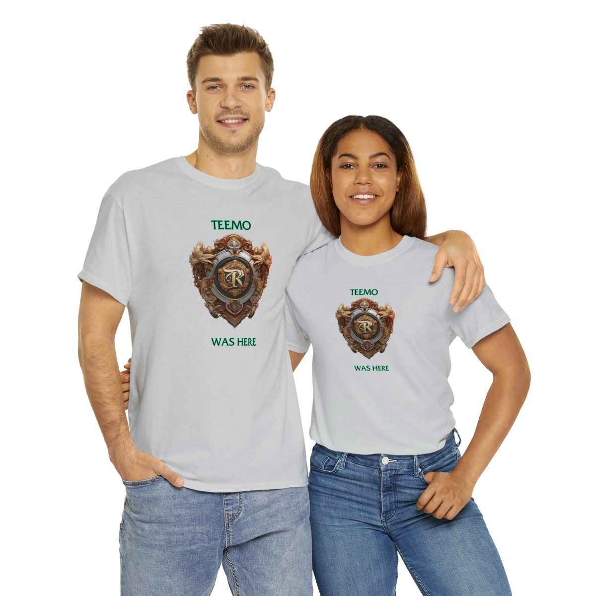 Goated Goods - Legends of Runeterra - Teemo was here - Unisex T-shirt - Ice Grey - S