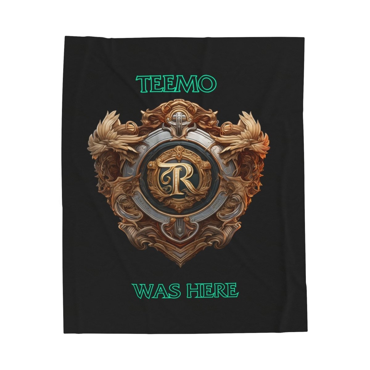 Goated Goods - Legends of Runeterra - Teemo was here - Velveteen Plush Blanket - 30" × 40" -