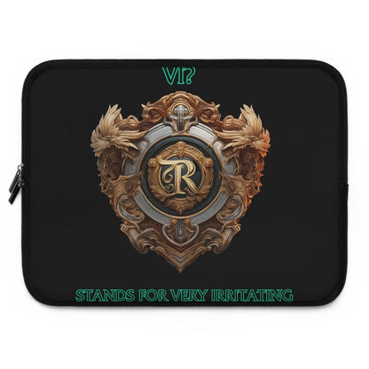 Goated Goods - Legends of Runeterra - Vi Stands for 'Very Irritating - Laptop Sleeve - Black - 17"