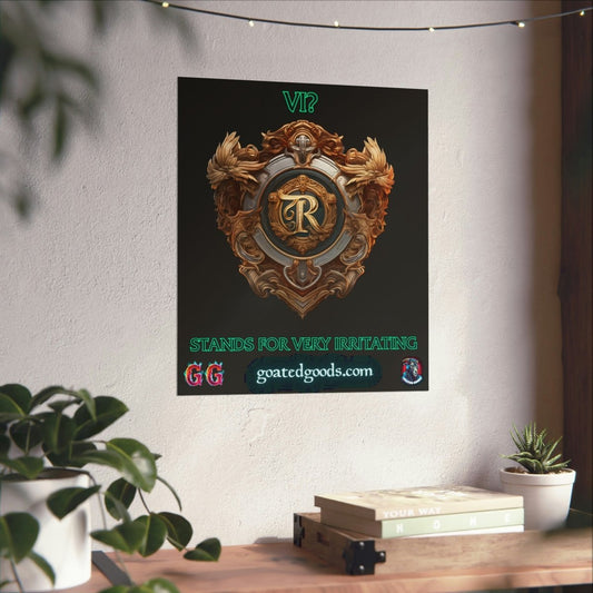 Goated Goods - Legends of Runeterra - Vi Stands for 'Very Irritating - Matte Vertical Poster - 17" x 20" - Matte