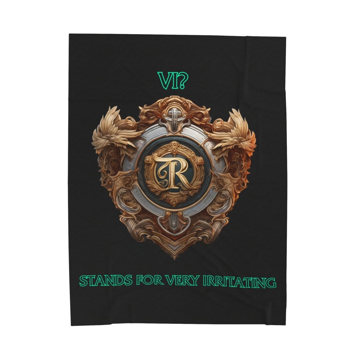 Goated Goods - Legends of Runeterra - Vi Stands for 'Very Irritating - Velveteen Plush Blanket - 60" × 80" -